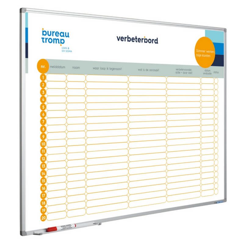 Lean-verbeterbord-Bureau-Tromp
