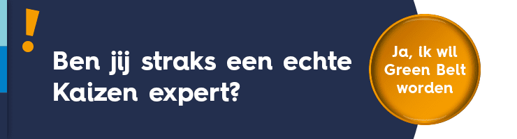 Kaizen leren tijdens lean six sigma green belt training